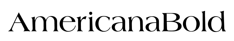 AmericanaBold font preview