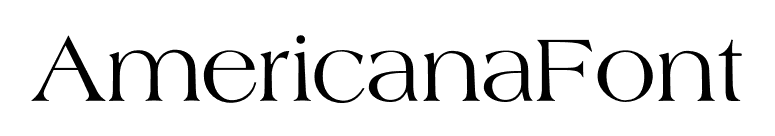 AmericanaFont font preview