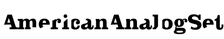 AmericanAnalogSet font preview