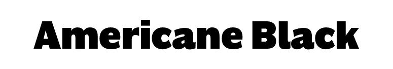 Americane Black font preview