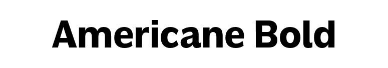Americane Bold font preview