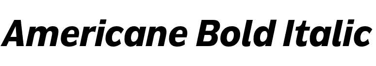 Americane Bold Italic font preview
