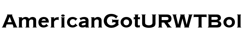 AmericanGotURWTBol font preview