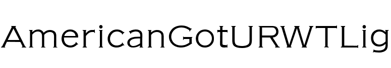 AmericanGotURWTLig font preview