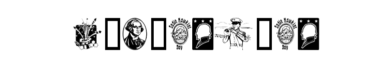 Americanic font preview