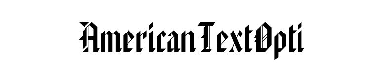 AmericanTextOpti font preview