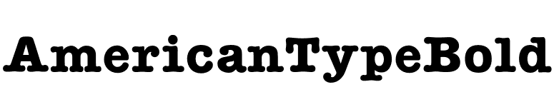 AmericanTypeBold font preview