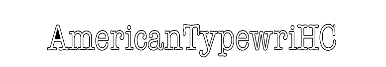 AmericanTypewriHC font preview