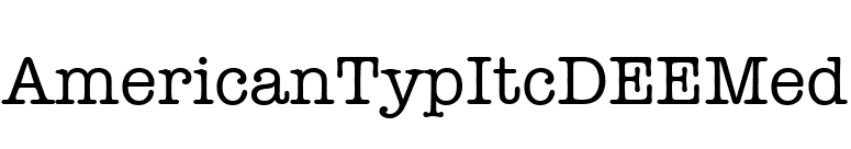 AmericanTypItcDEEMed font preview