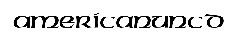 AmericanUncD font preview