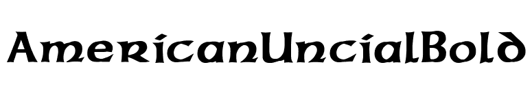 AmericanUncialBold font preview