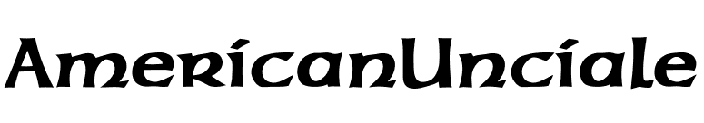 AmericanUnciale font preview