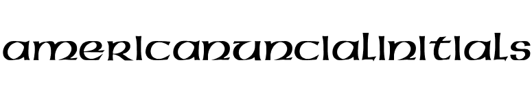 AmericanUncialInitials font preview
