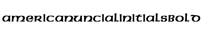 AmericanUncialInitialsBold font preview