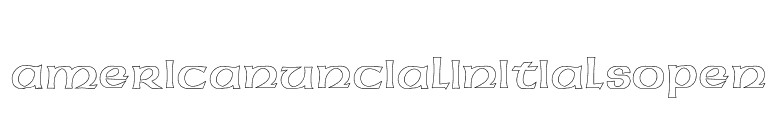 AmericanUncialInitialsOpen font preview