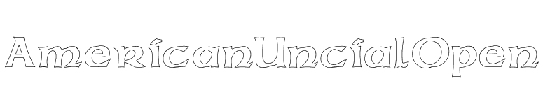AmericanUncialOpen font preview