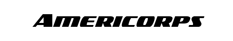 Americorps font preview