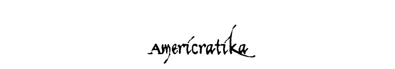 Americratika font preview