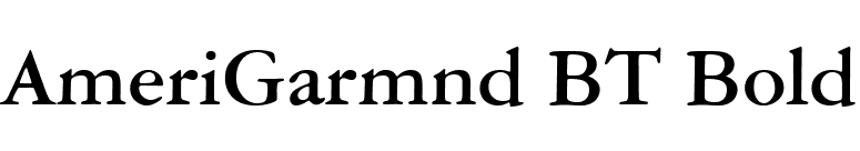 AmeriGarmnd BT Bold font preview