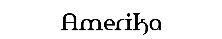 Amerika font preview