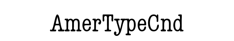 AmerTypeCnd font preview