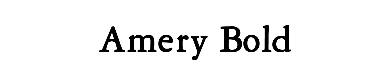 Amery Bold font preview