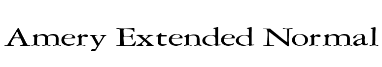 Amery Extended Normal font preview