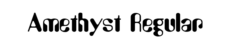 Amethyst Regular font preview