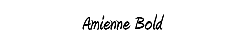 Amienne Bold font preview