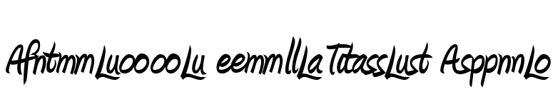 Amienne Ligatures Bold font preview