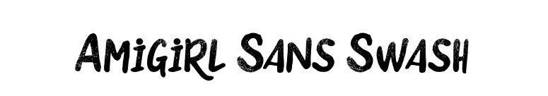 Amigirl Sans Swash font preview