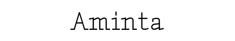 Aminta font preview