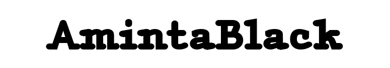 AmintaBlack font preview