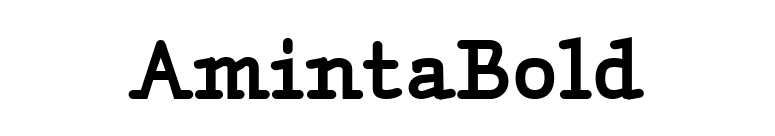 AmintaBold font preview