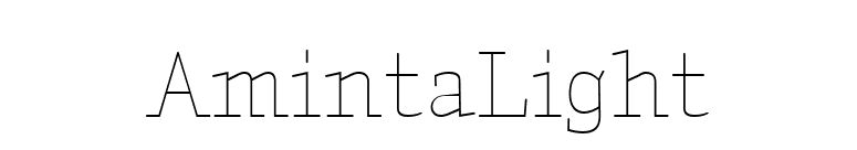 AmintaLight font preview