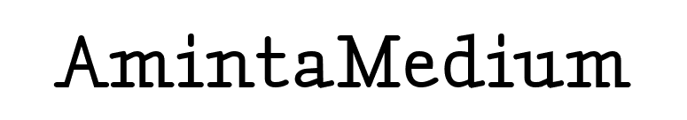 AmintaMedium font preview