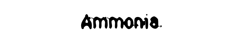 Ammonia font preview