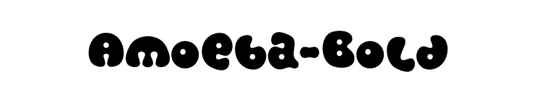 Amoeba-Bold font preview