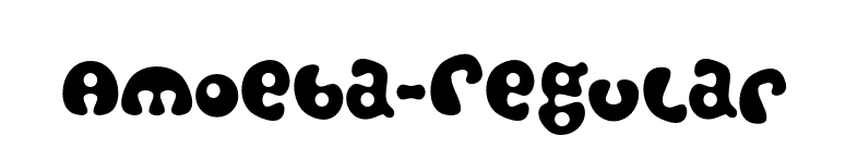 Amoeba-Regular font preview