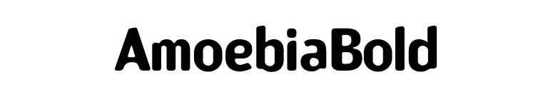 AmoebiaBold font preview