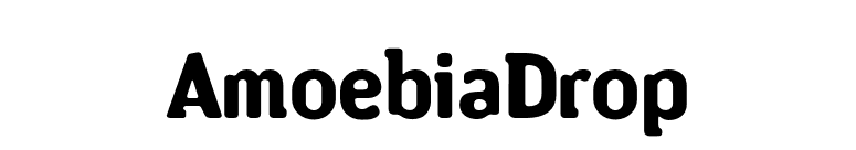 AmoebiaDrop font preview