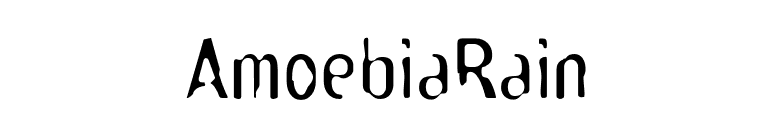 AmoebiaRain font preview