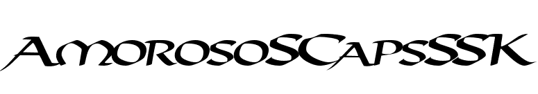 AmorosoSCapsSSK font preview