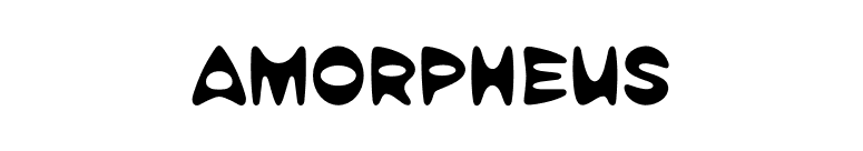 Amorpheus font preview