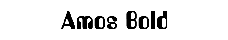 Amos Bold font preview