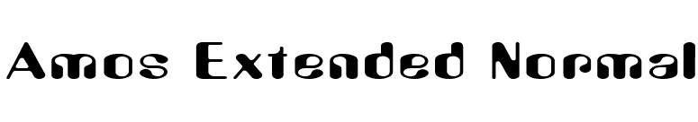 Amos Extended Normal font preview