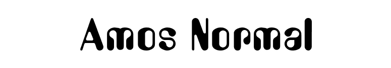 Amos Normal font preview