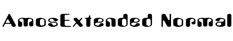 AmosExtended Normal font preview