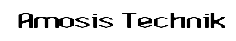 Amosis Technik font preview