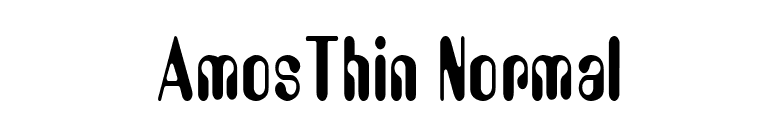 AmosThin Normal font preview